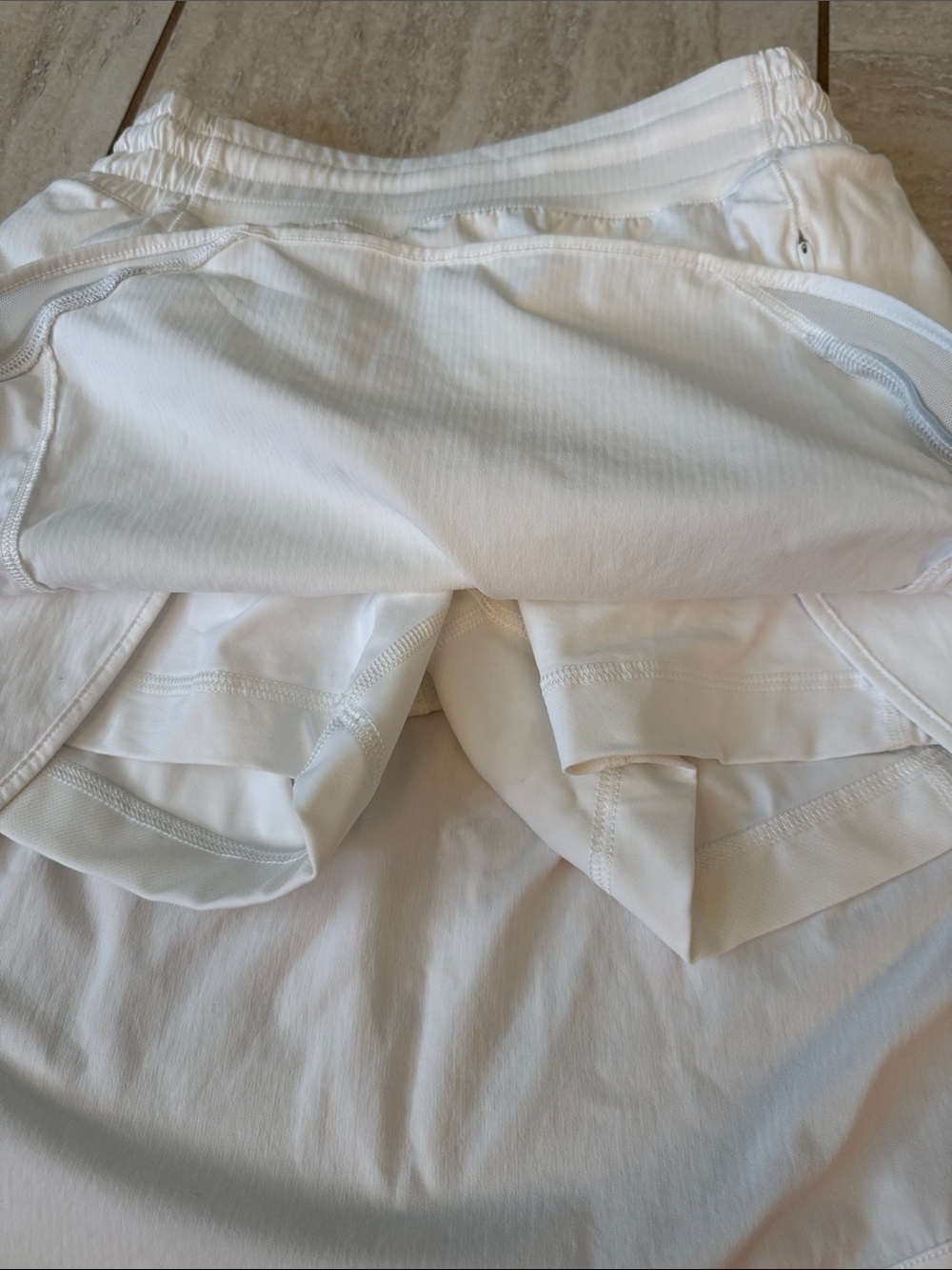 Lululemon Hotty Hot High-Rise Skirt Long White Women's 4 Tennis Running - Picture 7 of 14